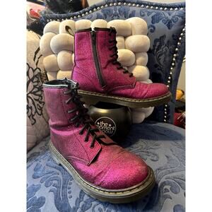 Dr Martens Magenta Pink Delaney Glitter Size 6/EU 37